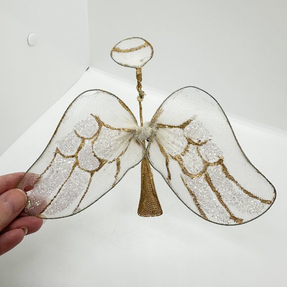 SOLD Vintage Cat Doll Handmade Hand Painted Wood Fabric Lace Art Candy Stripe - Picture 6 of 6